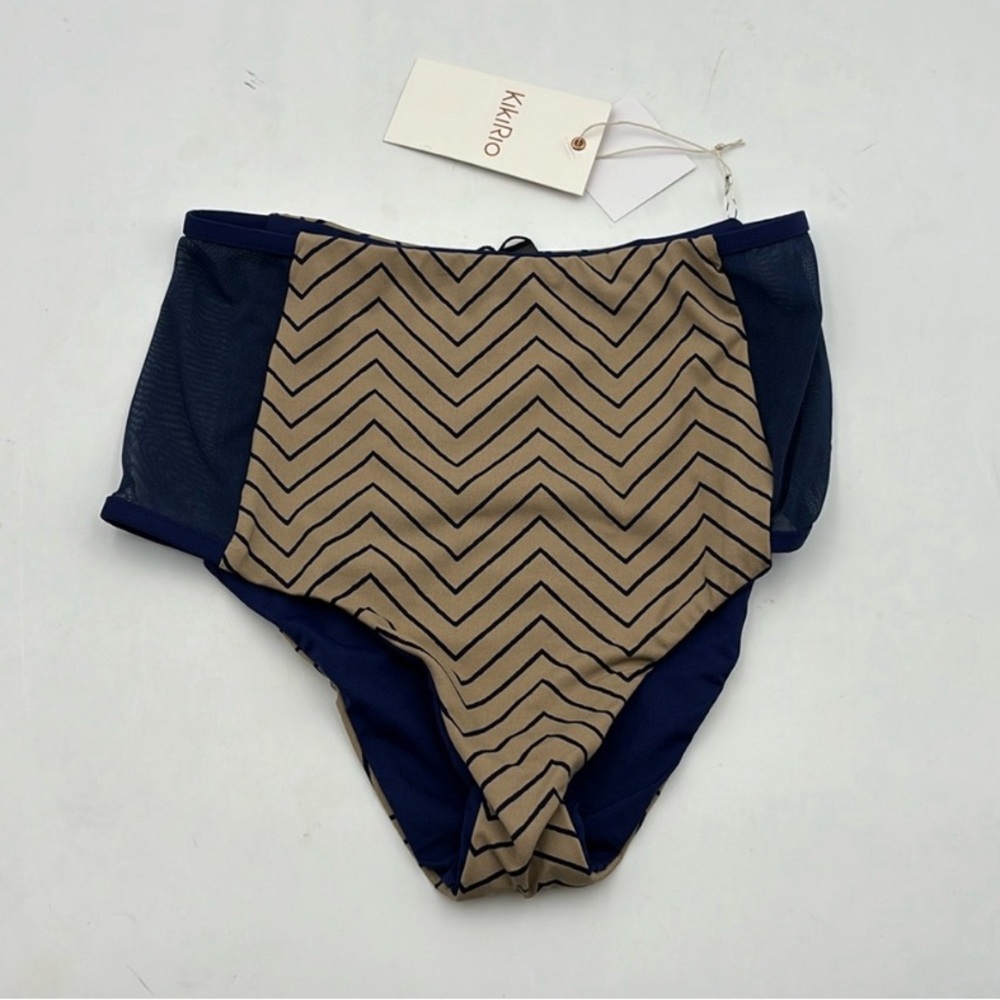 Kikirio Reversible High Waist Bikini Bottom NWT